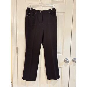 Rafaella Womens Dress Pants Black Size‎ 6 Career Business Casual Stretch